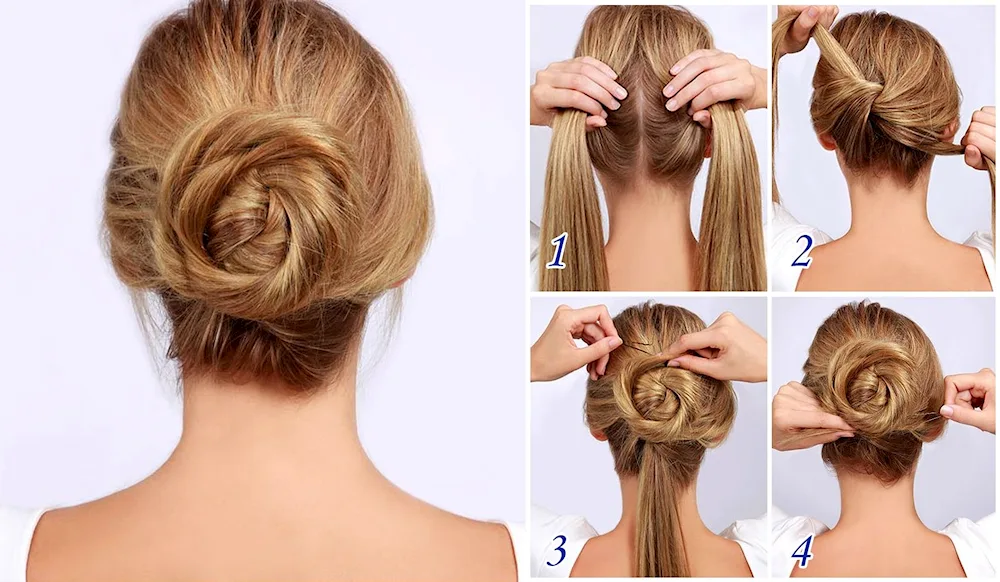 Easy bun hairstyles