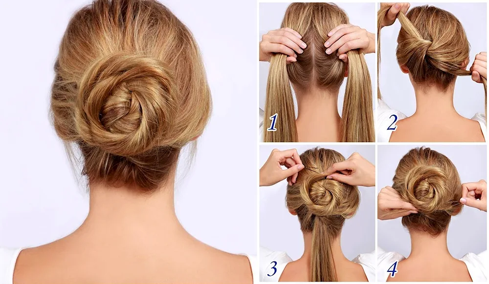 Light hairstyles bun hairstyles