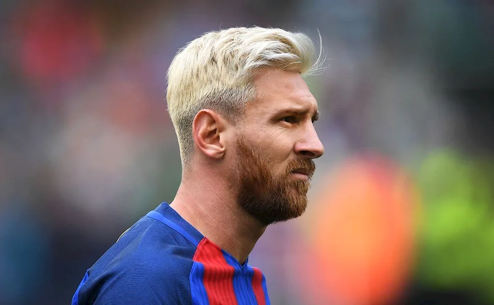 Leo Messi blonde