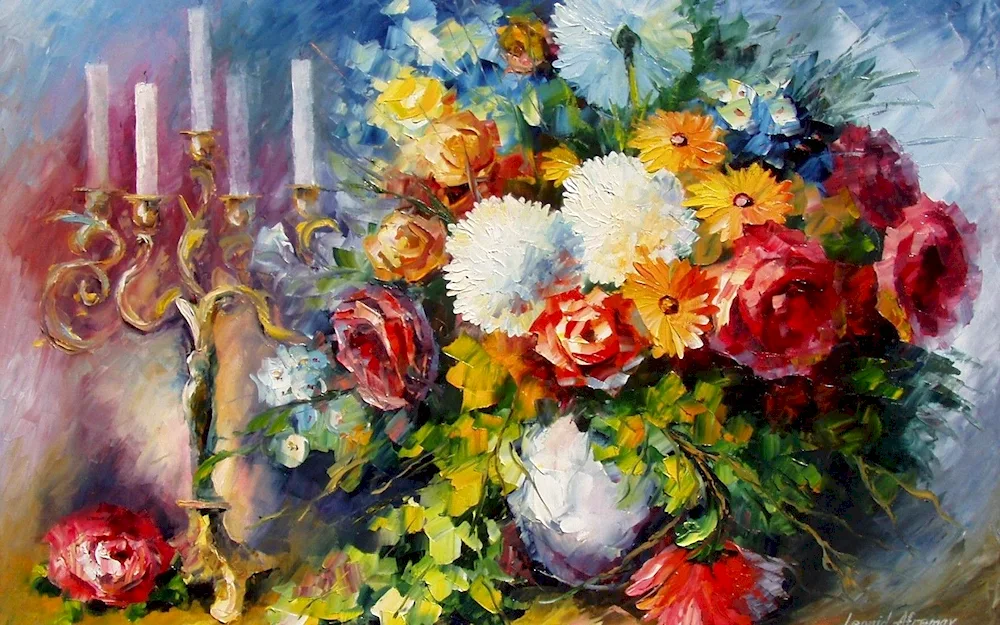 Alexei Antonov painting still life
