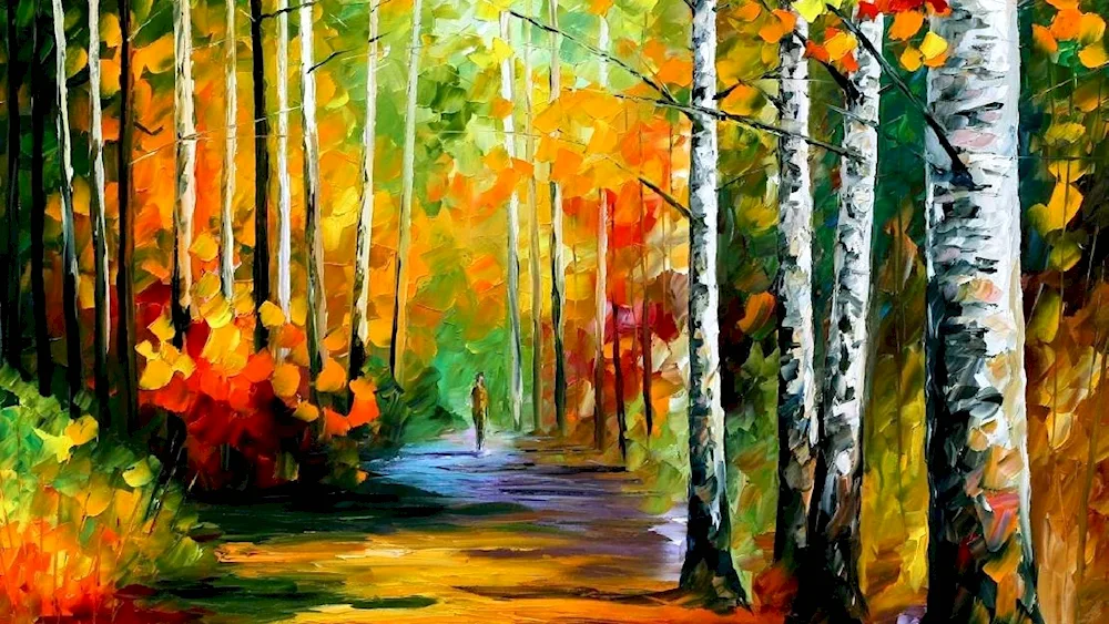 Leonid Afremov autumn pictures