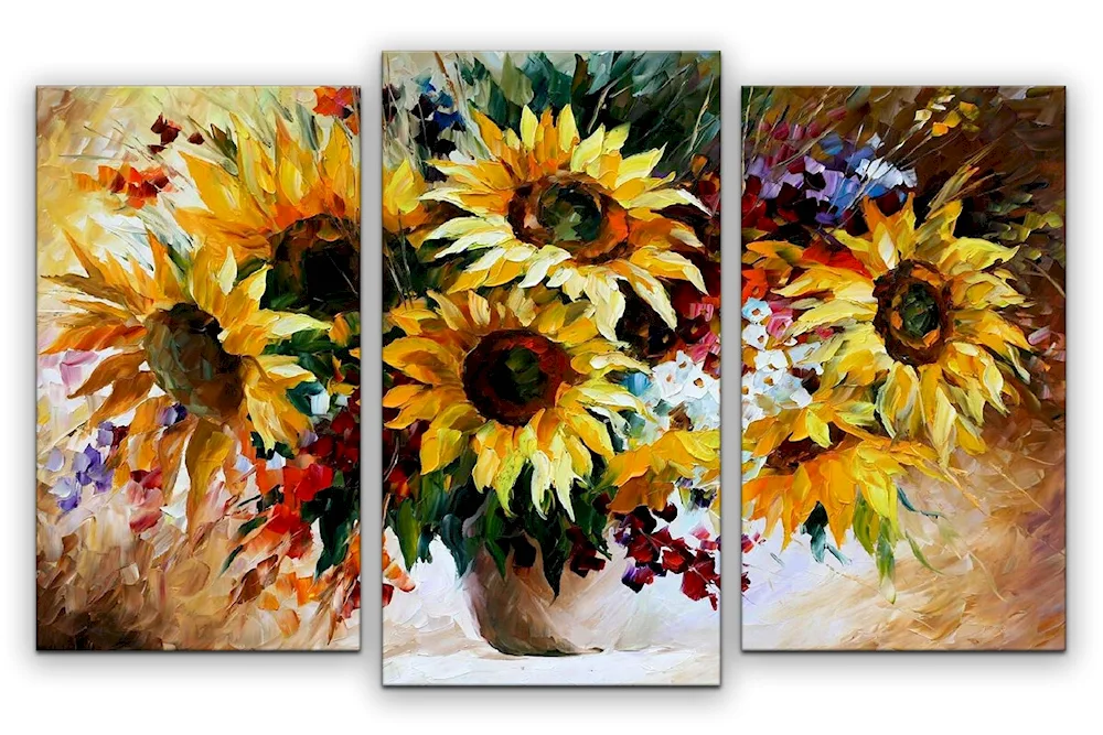 Leonid Afremov Sunflowers