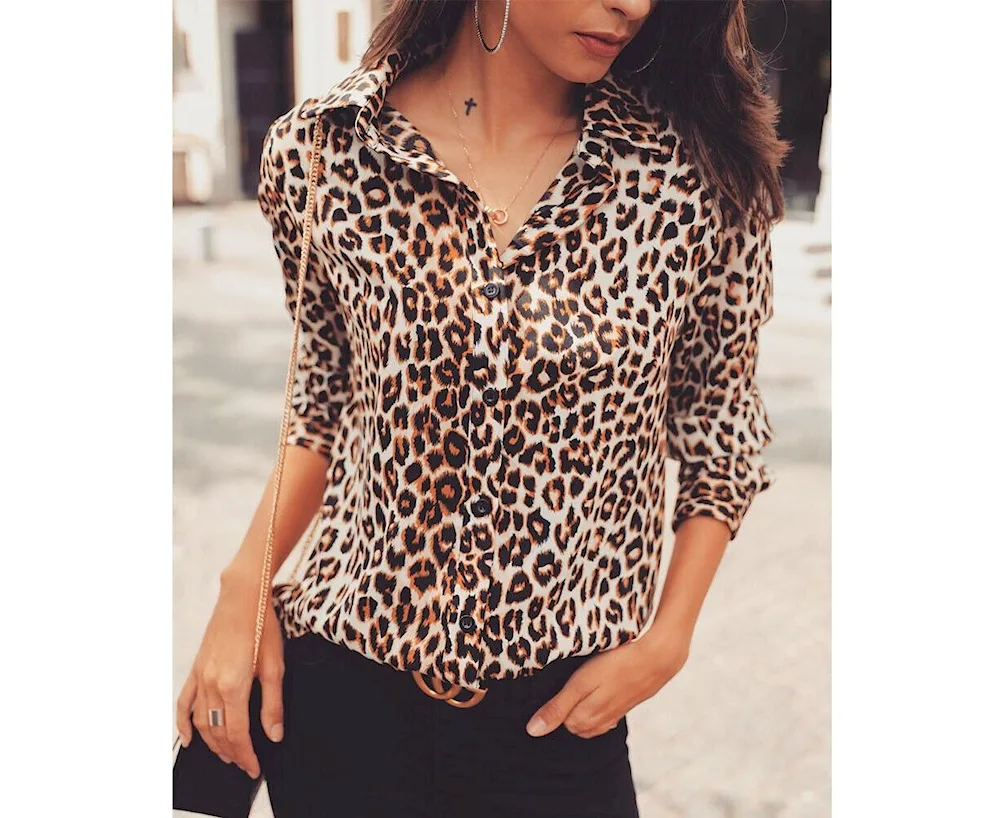 Leopard blouse