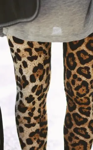 Leopard tights