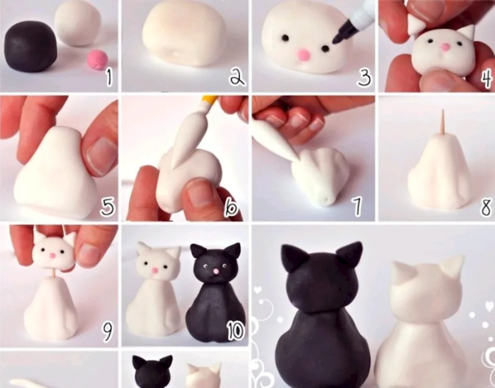 Crafting clay figurines