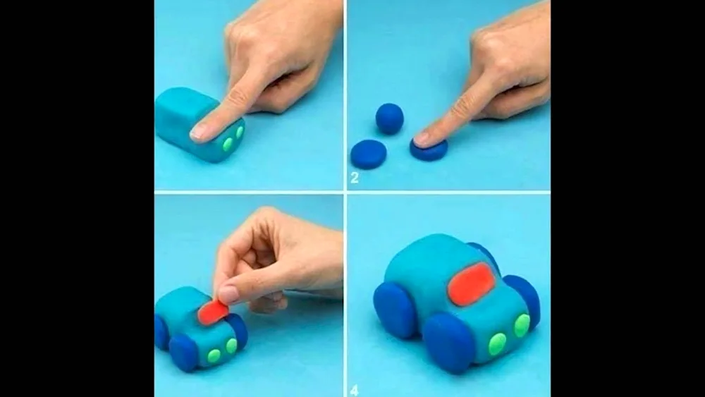 Crafting out of plasticine for kids