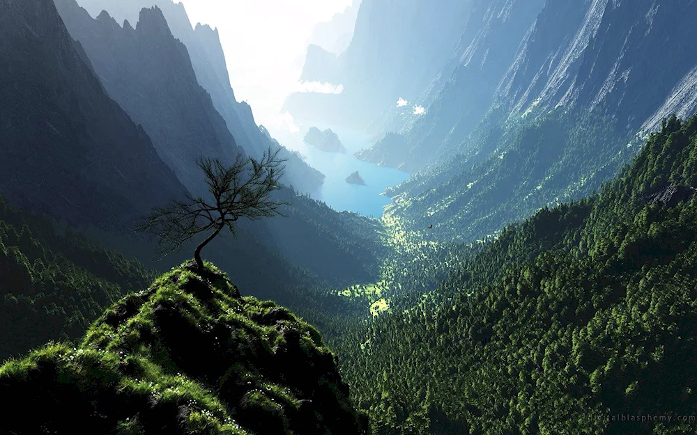 Lescape mountains