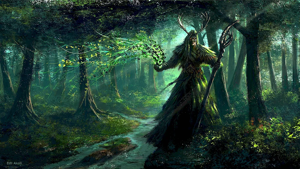 Leshy Slavic mythology art