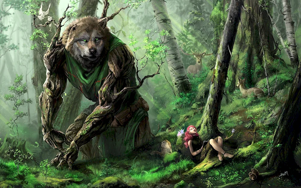 Forest creatures fantasy