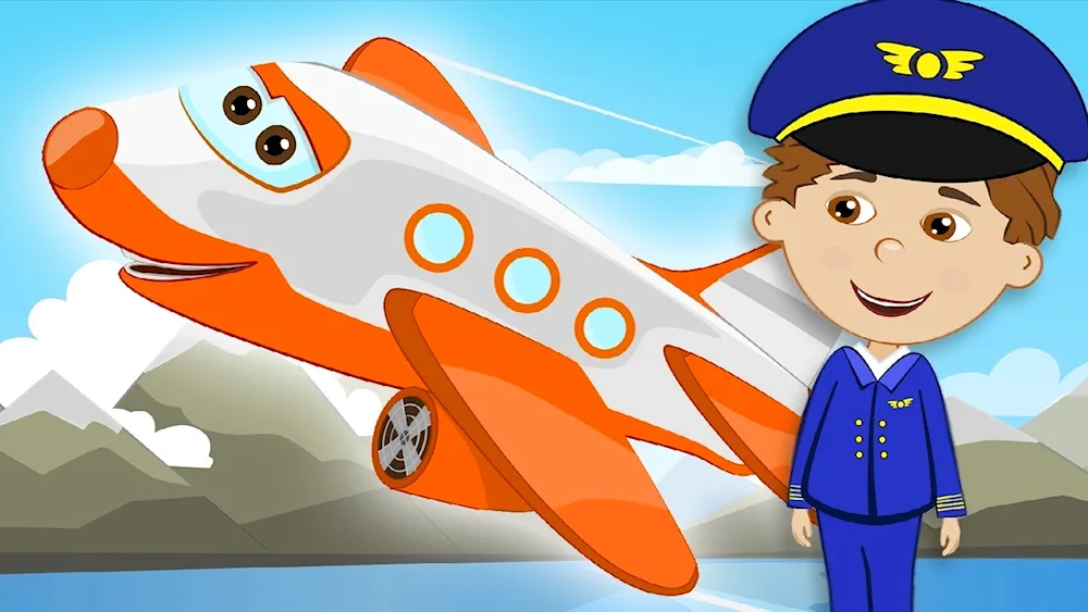 Paint a plane for kids