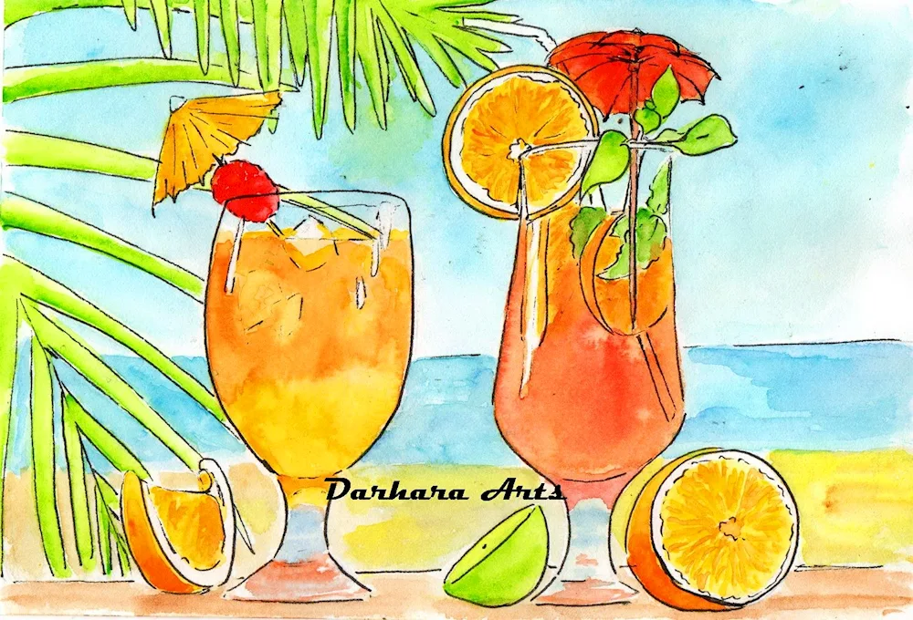 Right-Hand Drawing Sea Palm