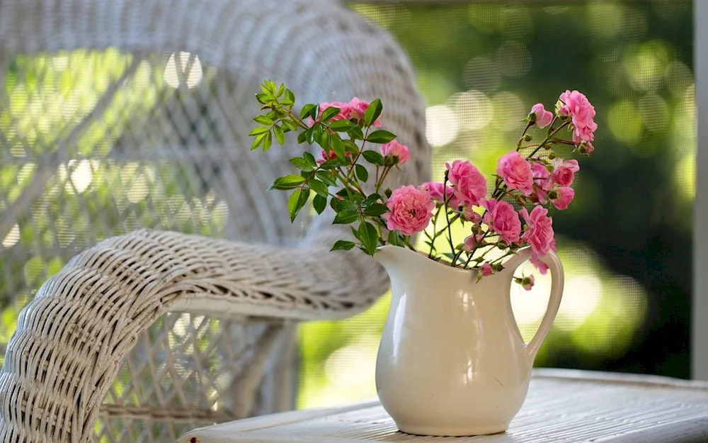 Summer flowers in a vase