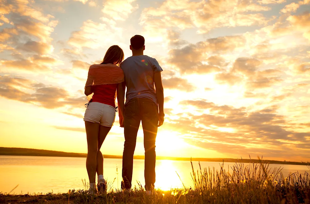 Couples at sunset