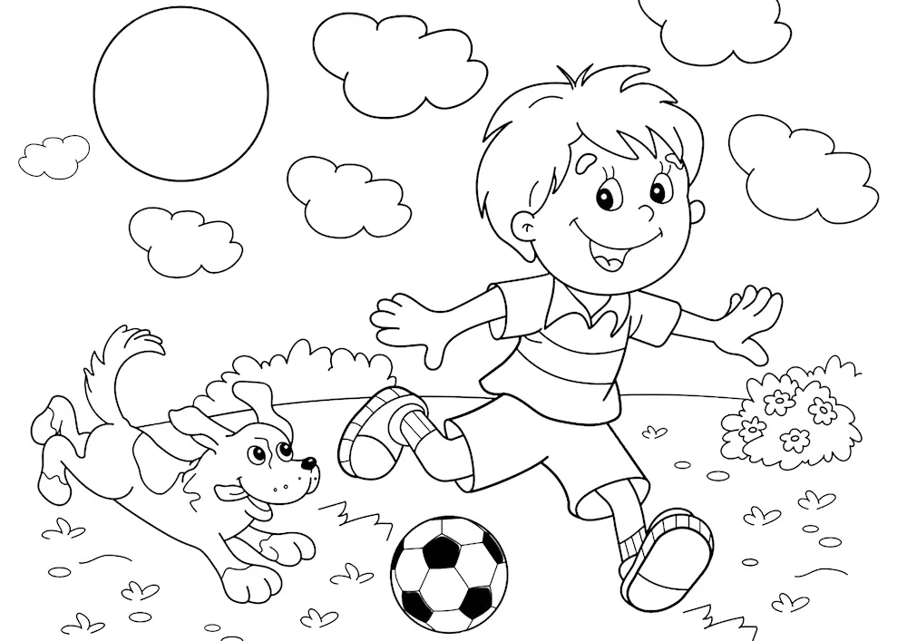 Healthy lifestyle colouring