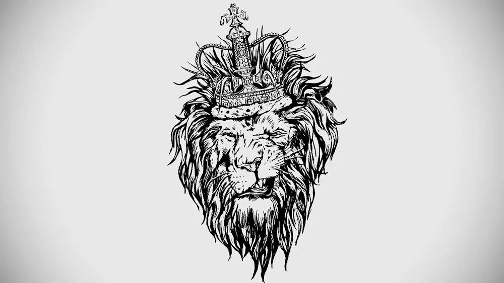 Lion with crown