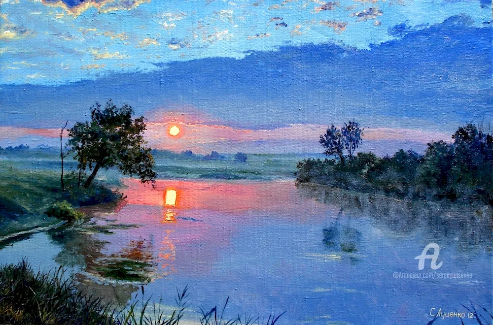 Levitan summer evening river