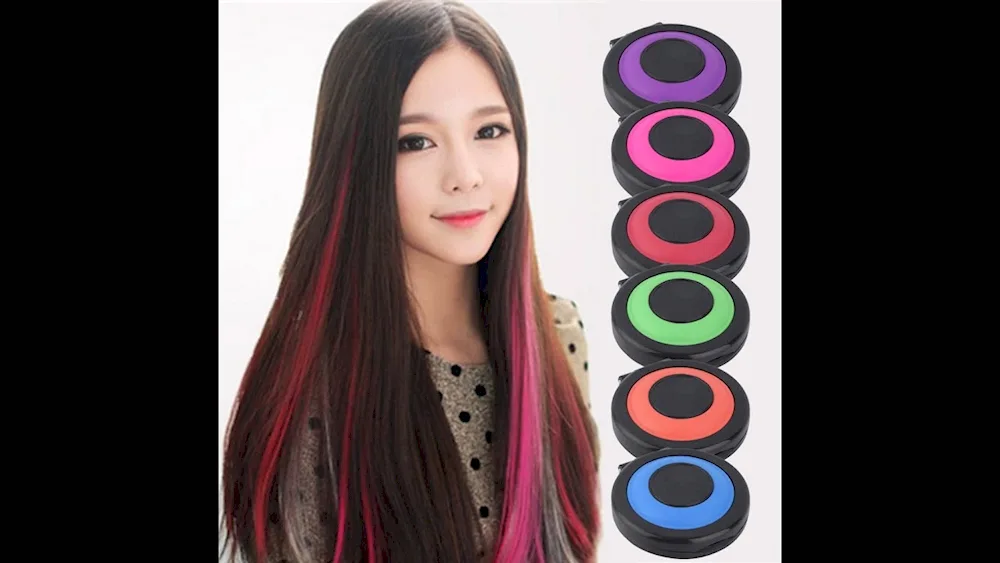 Colour colouring for long hair