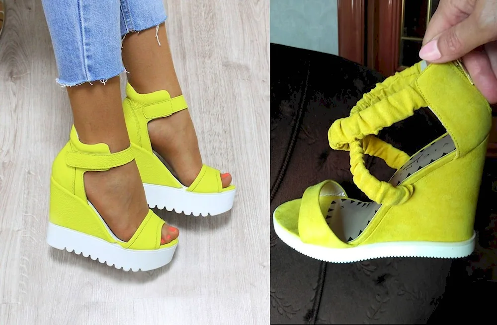 Yellow sandals