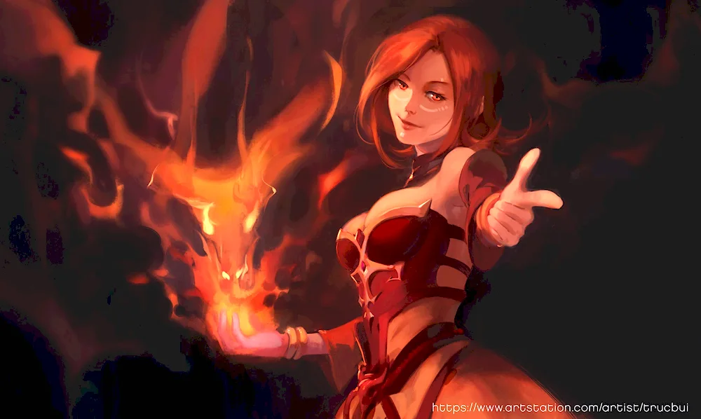 Lina Dota 2 dragon's blood