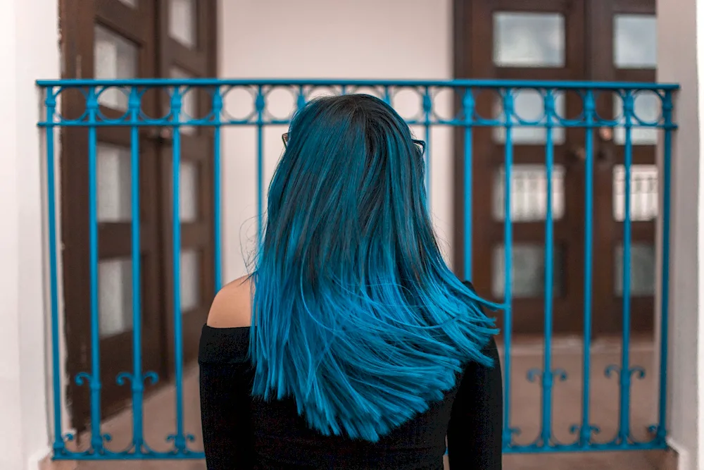 Bright hair colouring