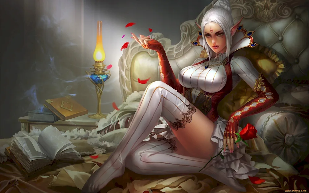 Lineage 2 dark elf art