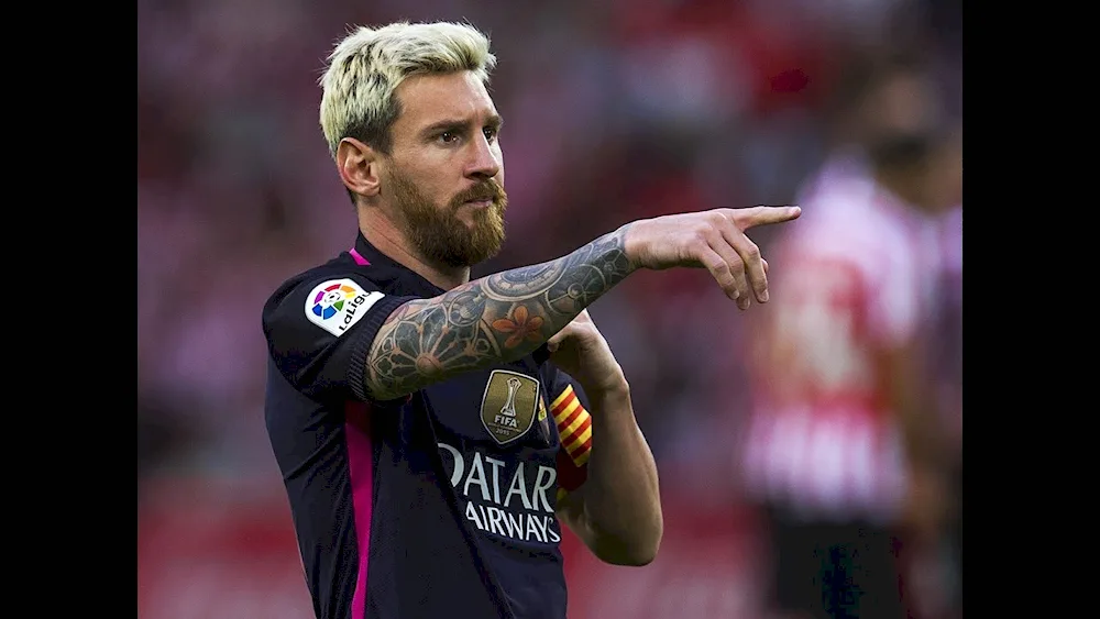 Lionel Messi hairstyle 2015