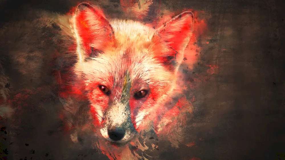 Kitsune demon wolf