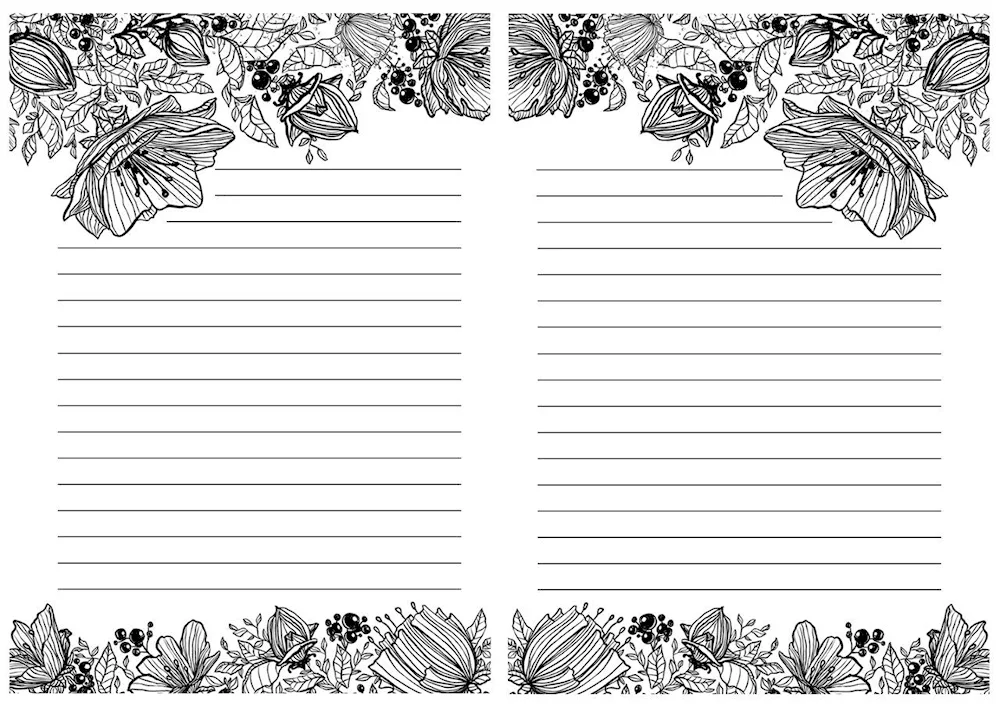 Notepad sheet