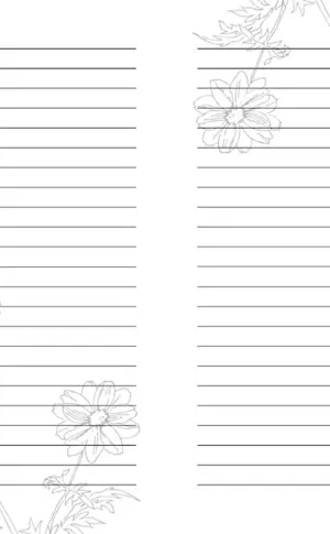 Notepad sheet