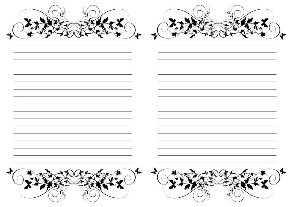 Notepad sheet