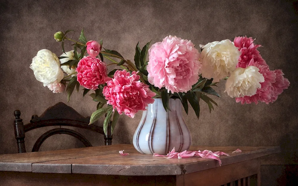 Lyudmila Kostyuchenko Photography still life with peonies