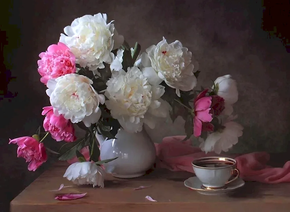 Lyudmila Kostyuchenko Peonies