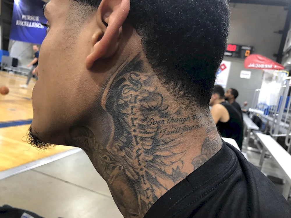 Ramos tattoos on the neck