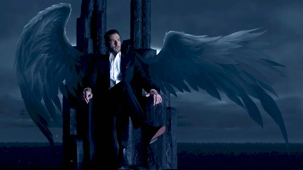 Lucifer Morningstar with wings