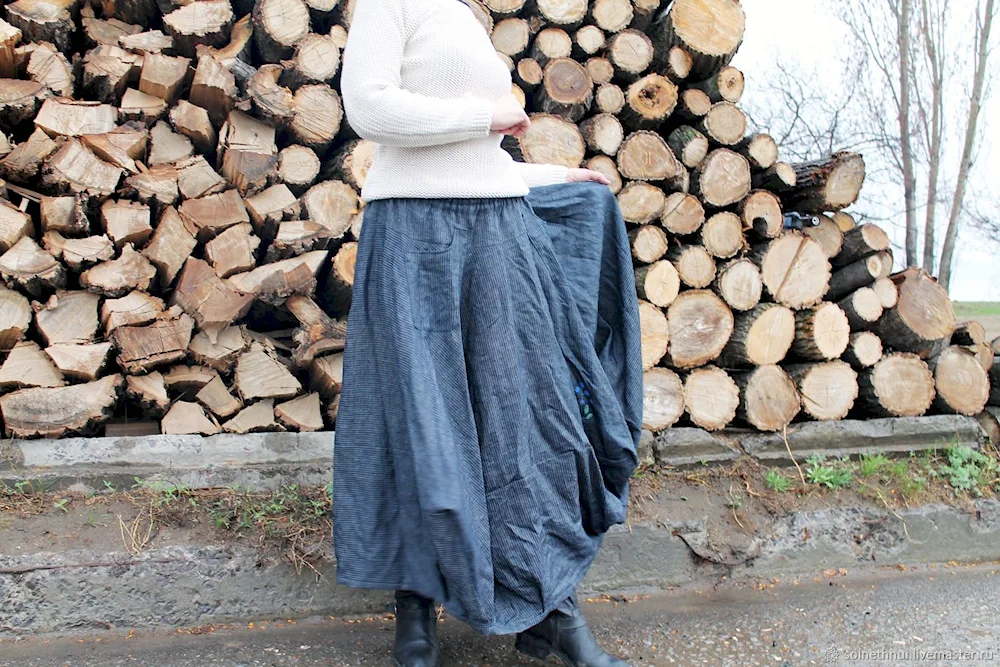 Linen skirt