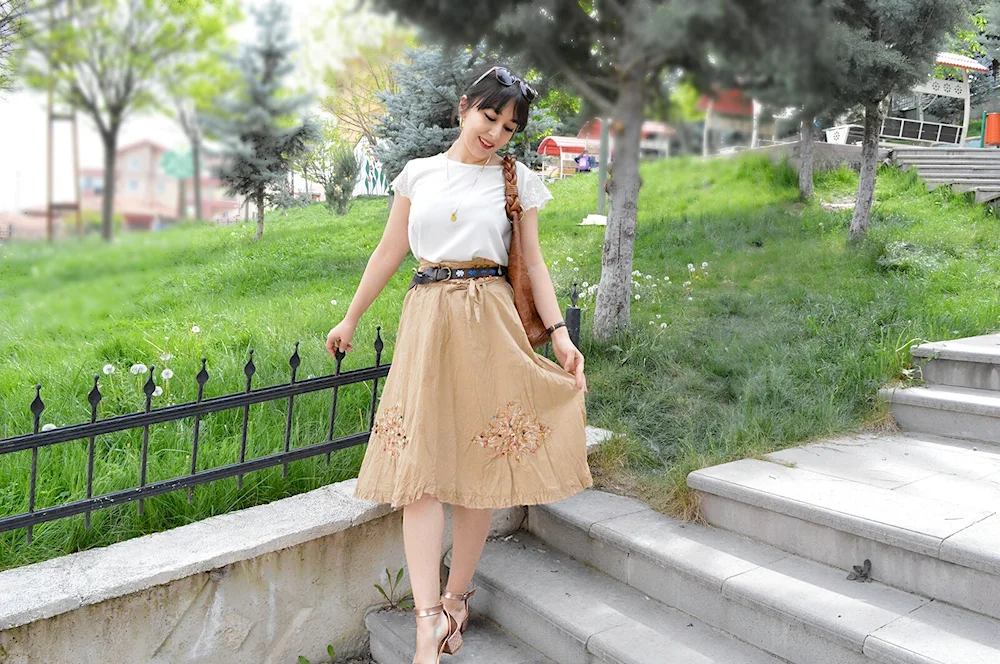 Linen skirt