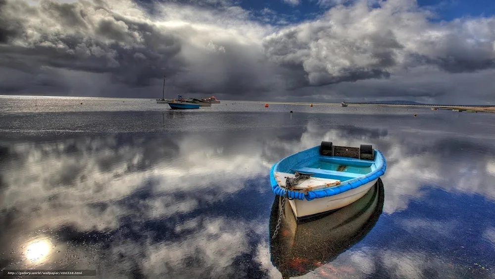 Boat in the ocean