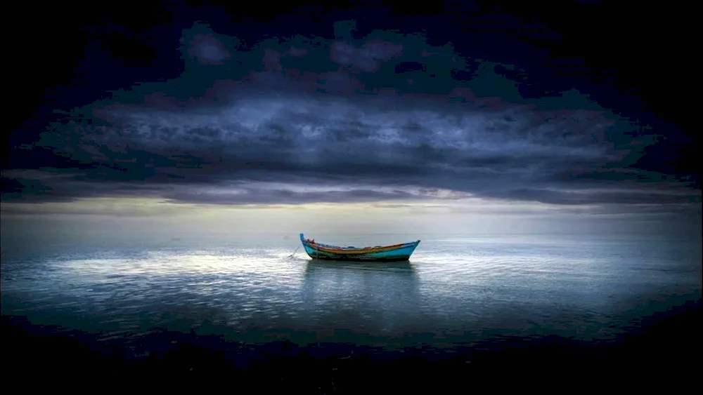 Boat in the ocean