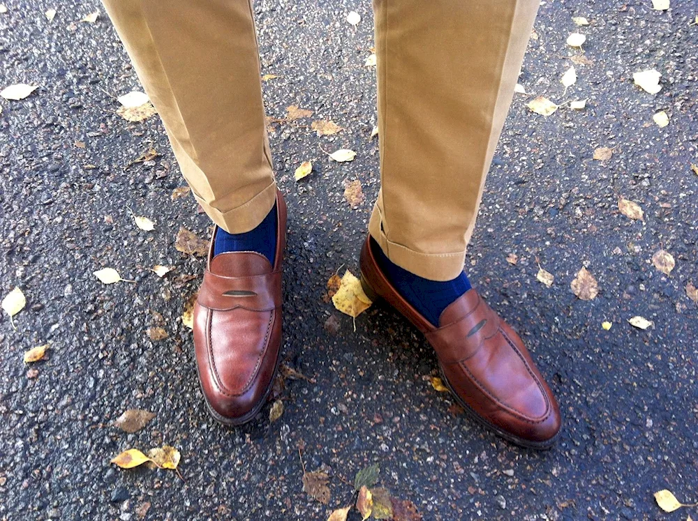 Loafers with socks men's