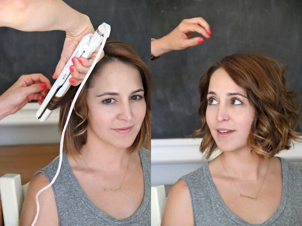 Barre curls with a straightener