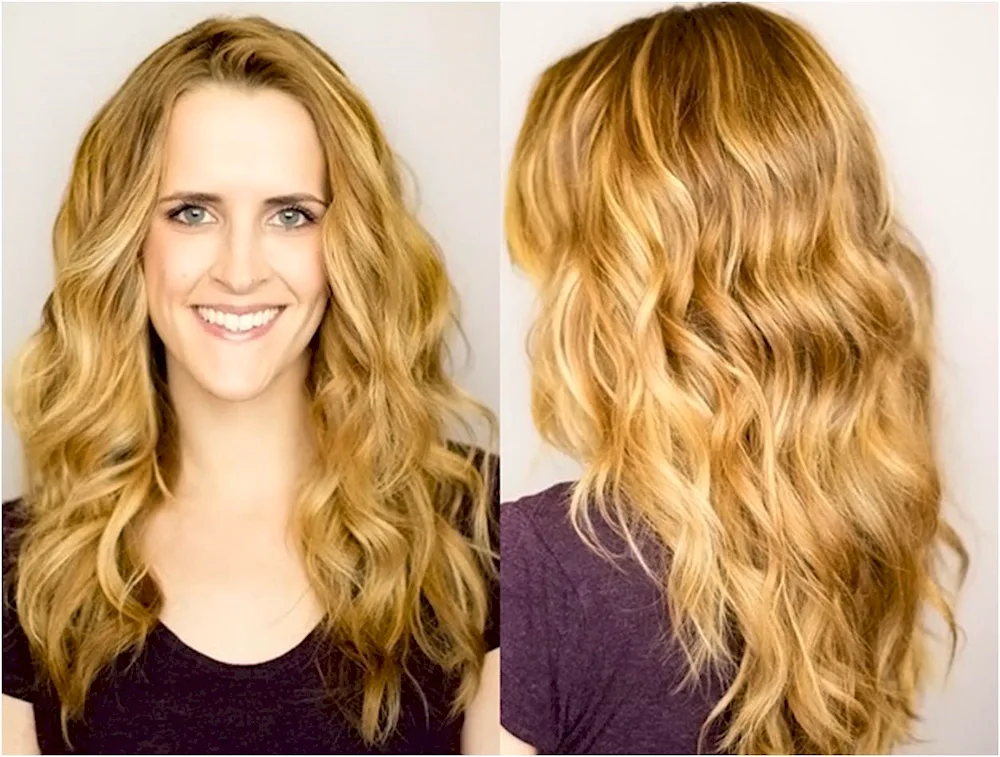 Wave curls for medium hair