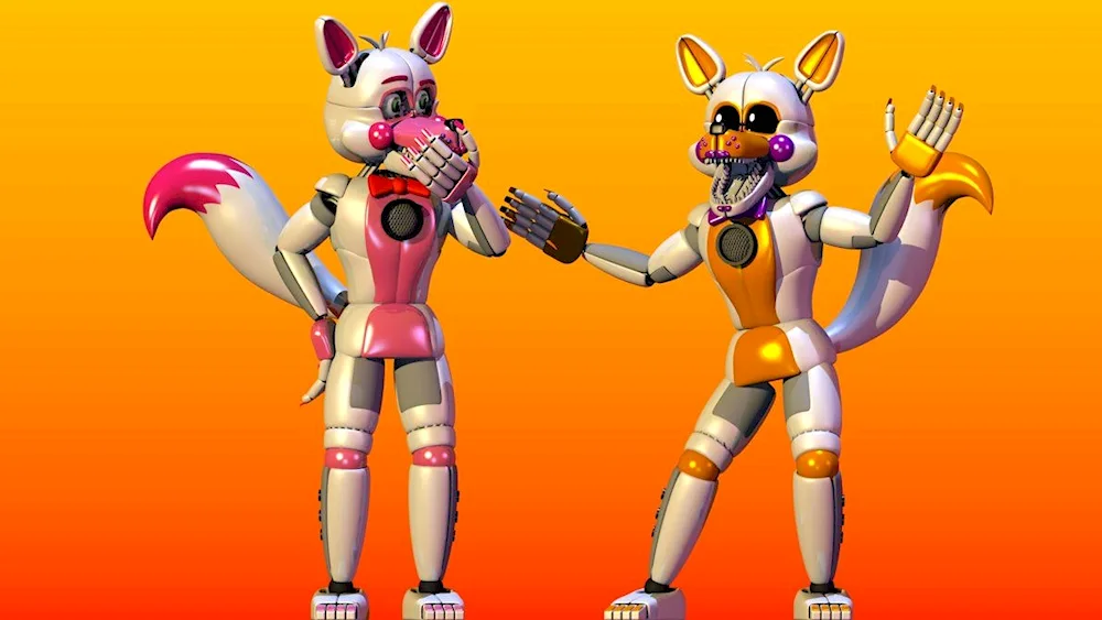 Lolbit and Funtime Foxy