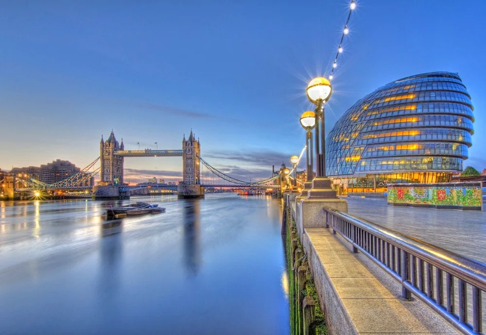 The Thames River in London