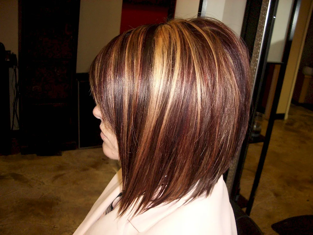 Long bob colouring