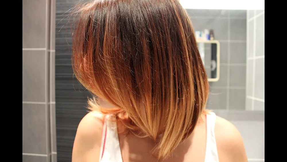 Long Bob balayage shag
