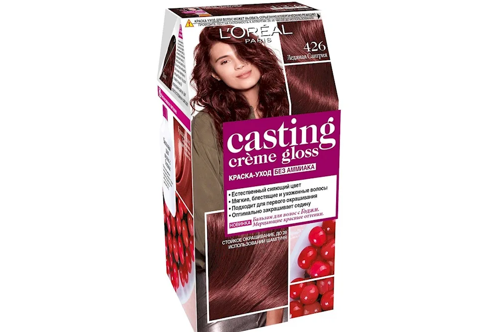 LOreal Paris hair dye casting Creme Gloss tone 426 - Ice Sangria