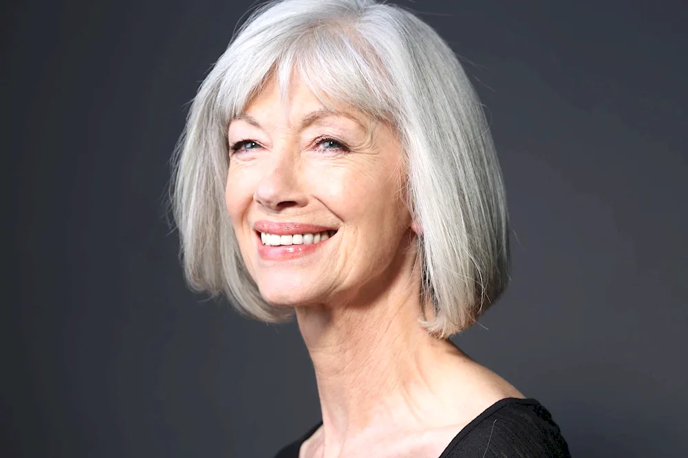 Laurie Mitchell Grey hair