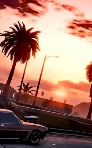 Los Santos palm trees