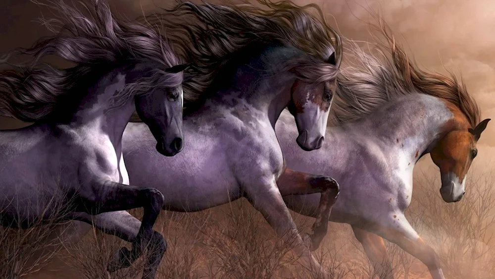 Horse running