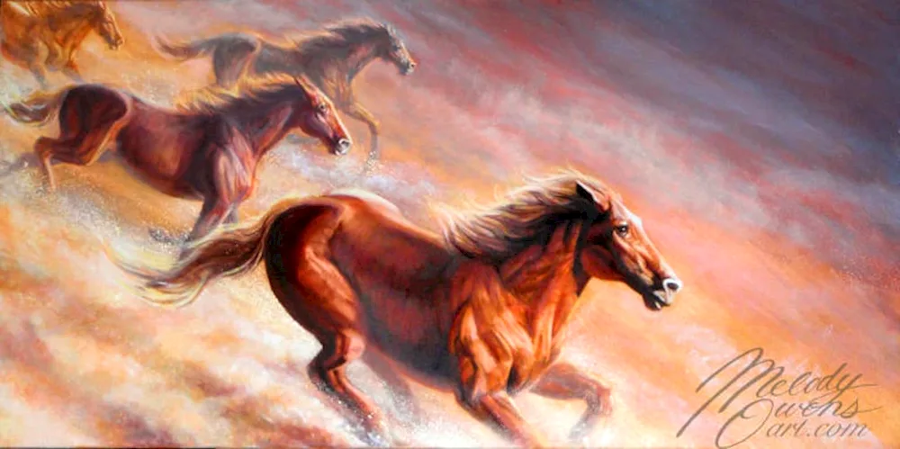A herd of horses